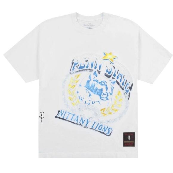 Cactus Jack by Travis Scott x Mitchell & Ness Penn State University Tee New Rare - Picture 1 of 5